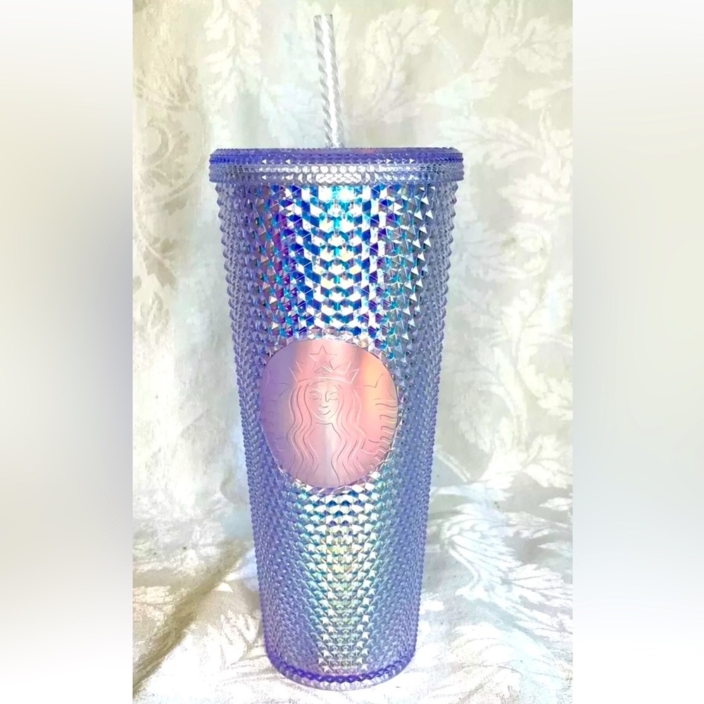 Starbucks Tumbler 24oz 2018 Rainbow Iridescent Studded Unicorn Cold Cup